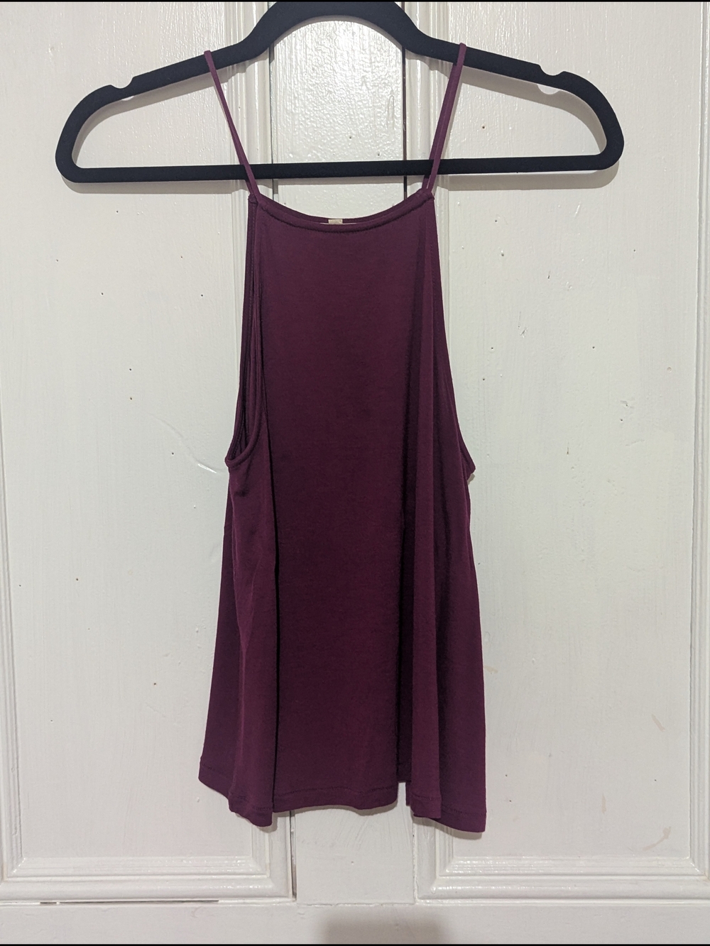 Aritzia Wilfred Free Plum High-Neck Spaghetti Strap Camisole